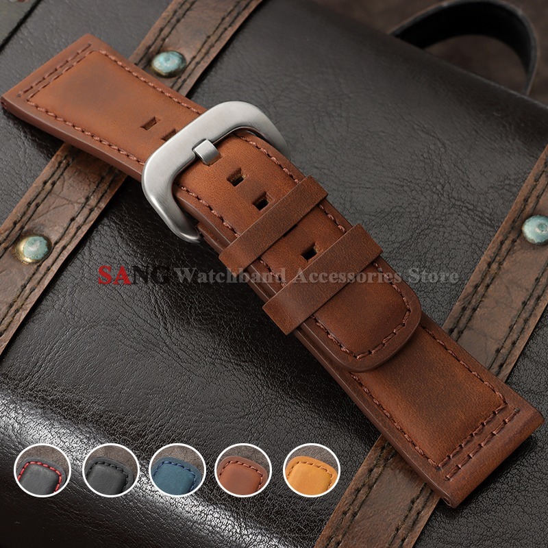 28mm Vintage Leather Watchband - Smartwatch Vintage Watches For Women 评论和价格