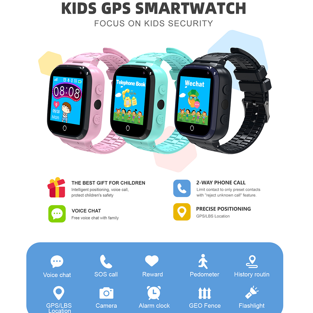 New Kids Smart Watch GPS Track - Smartwatch Watches For Kids With Gps 评论和价格
