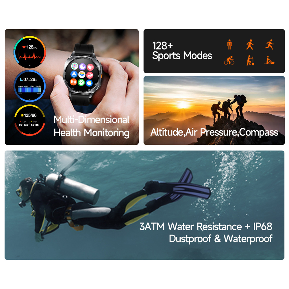 TS400 2025 New Amoled Smart Wa - Altimeter Compass Watch 评论和价格