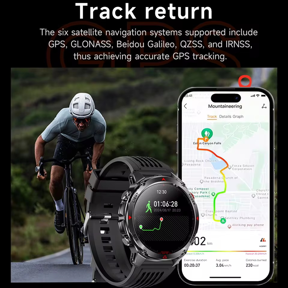Military Outdoor GPS Positioni - Altimeter Compass Watch 评论和价格