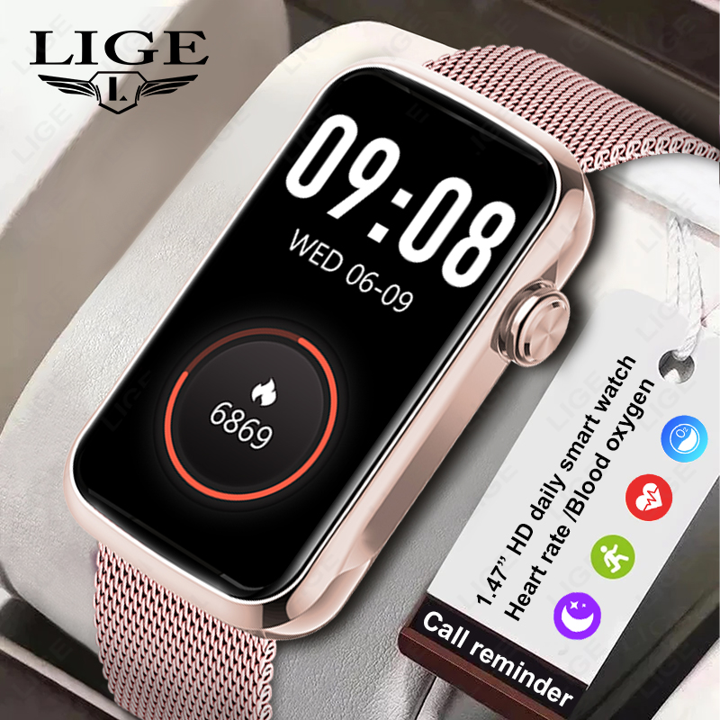 LIGE 1.47'' Smart Watch Women  - Watches Ladies Smartwatch 评论和价格
