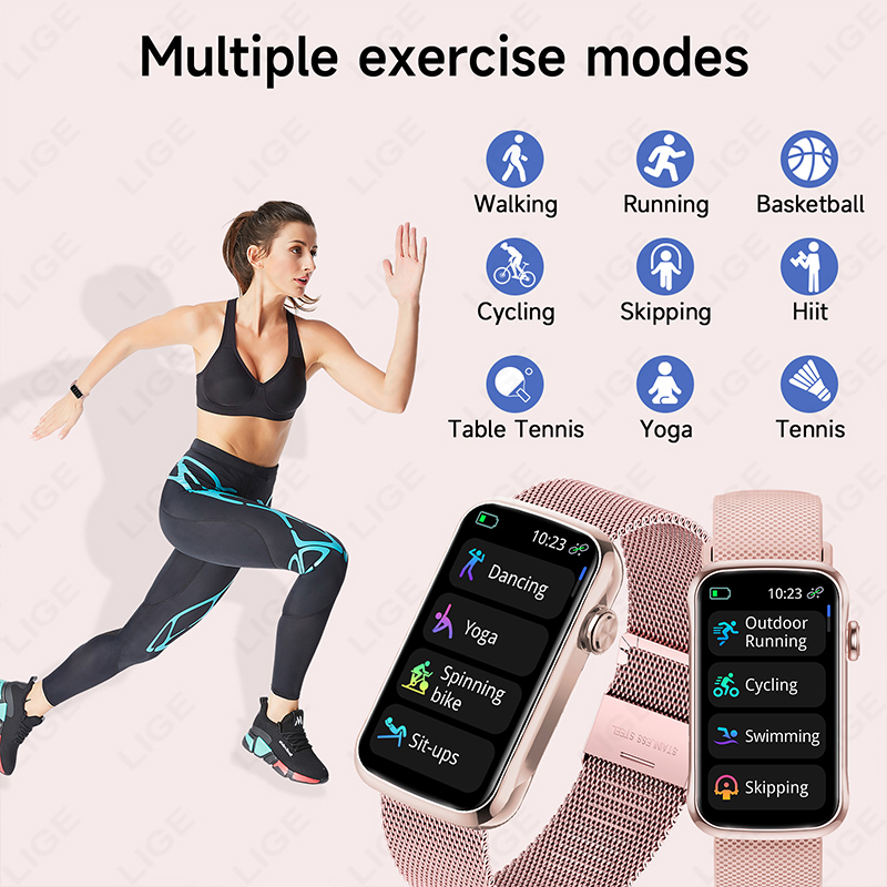LIGE 1.47'' Smart Watch Women  - Watches Ladies Smartwatch 评论和价格