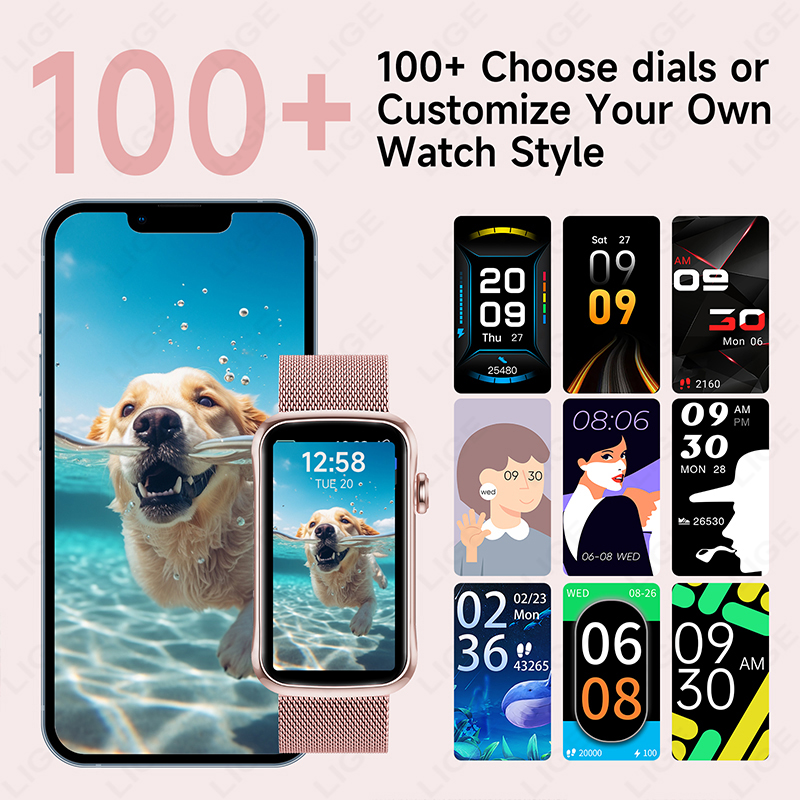 LIGE 1.47'' Smart Watch Women  - Watches Ladies Smartwatch 评论和价格