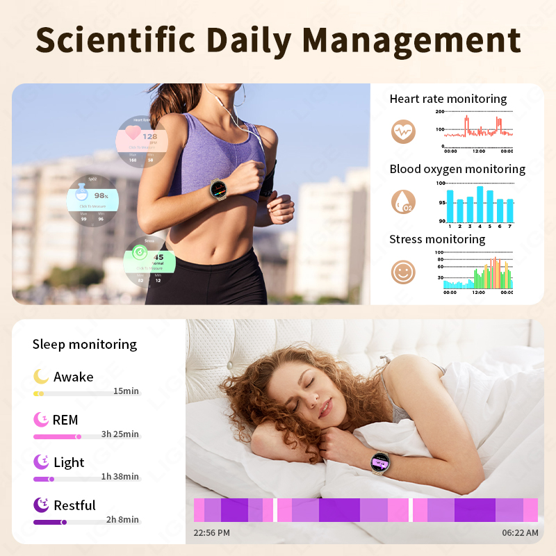 LIGE GPS Smart Watch Heart Rat - Smartwatch Watches For Women With Gps 评论和价格