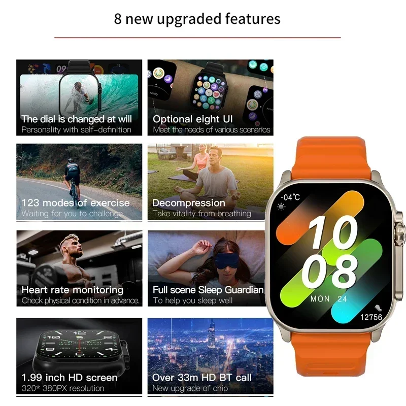 New Series 9 Watch PK HK8 PRO  - Smartwatch Watches For Women With Gps 评论和价格