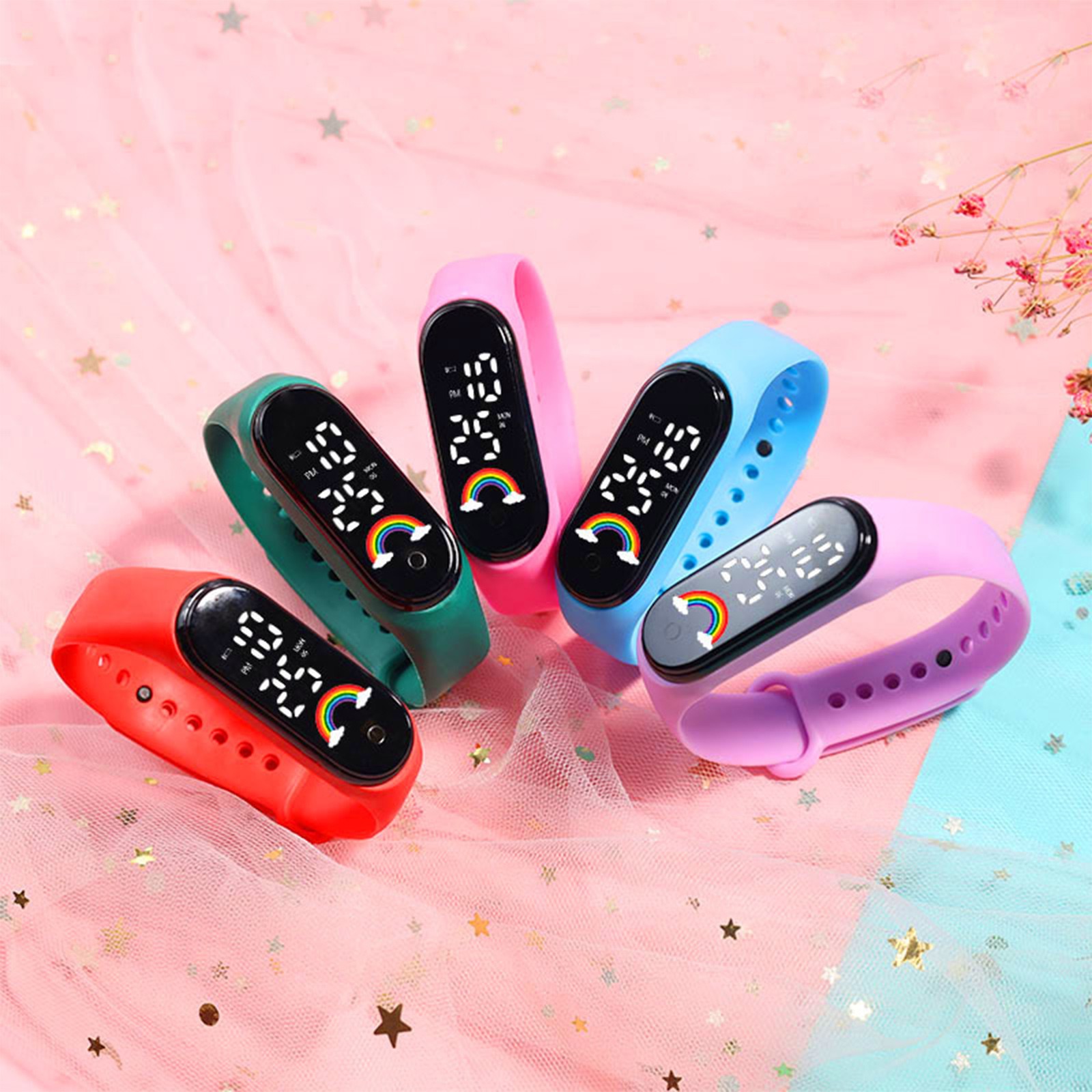 Multicolor Children Smart Watc - Smartwatch Digital Watches For Kid Girl 评论和价格