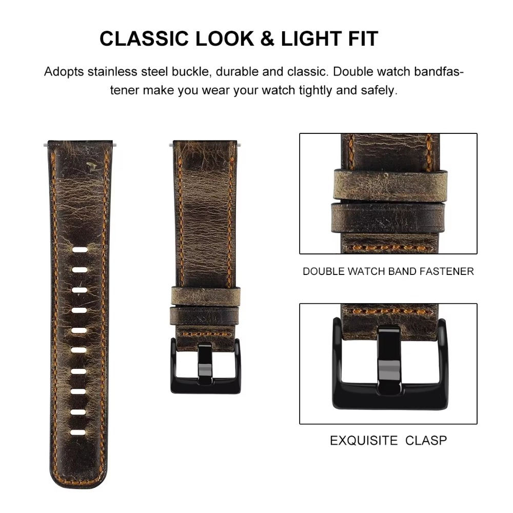Vintage Leather Band for Samsu - Smartwatch Vintage Watches For Women 评论和价格